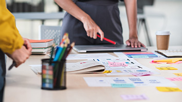 Entrepreneurs at a table